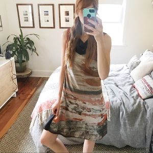 Skunkfunk Desert Scene Cowl Neck Dress